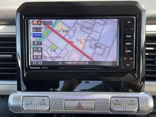 スズキ クロスビー HYBRID MZ 道央・札幌 2018(平30)年 5.1万km ラッシュイエローメタリック/ブラック2トーンルーフ 社外7インチナビ（AM/FM/フルセグTV/CD/DVD/BT/USB/SD/MS/iPod）/社外AW＋夏タイヤMUDSTAR（175/65R15）/全方位モニター/ビルトインETC/社外前後式ドライブレコーダー/自動ブレーキ/前後コーナーセンサー/横滑り防止装置/クルーズコントロール/レーンキープアシスト/プッシュスタート/インテリキー×２/アイドリングストップ/前席シートヒーター/マニュアルモード付シフト（コラム）/積込純正AW（ブラック）＋アイスガード60（175/60R16）’2021製溝6mm/レーダー（スーパーキャットA330）/ヒッチメンバー（SUN AUTO製）/１インチリフトアップ