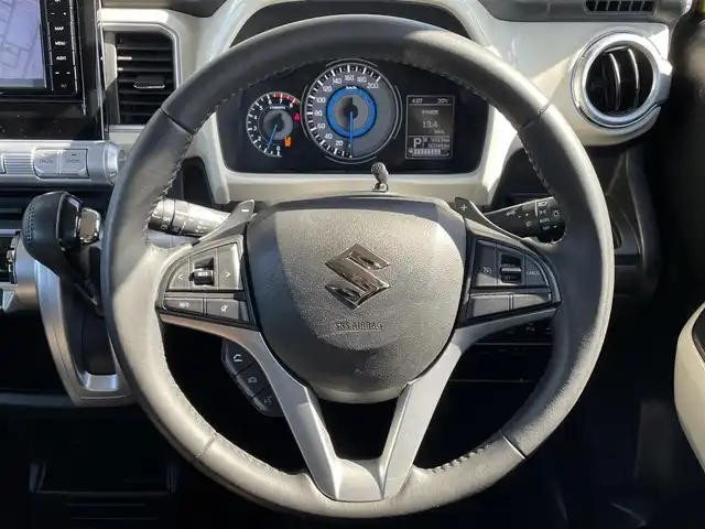 スズキ クロスビー HYBRID MZ 道央・札幌 2018(平30)年 5.1万km ラッシュイエローメタリック/ブラック2トーンルーフ 社外7インチナビ（AM/FM/フルセグTV/CD/DVD/BT/USB/SD/MS/iPod）/社外AW＋夏タイヤMUDSTAR（175/65R15）/全方位モニター/ビルトインETC/社外前後式ドライブレコーダー/自動ブレーキ/前後コーナーセンサー/横滑り防止装置/クルーズコントロール/レーンキープアシスト/プッシュスタート/インテリキー×２/アイドリングストップ/前席シートヒーター/マニュアルモード付シフト（コラム）/積込純正AW（ブラック）＋アイスガード60（175/60R16）’2021製溝6mm/レーダー（スーパーキャットA330）/ヒッチメンバー（SUN AUTO製）/１インチリフトアップ