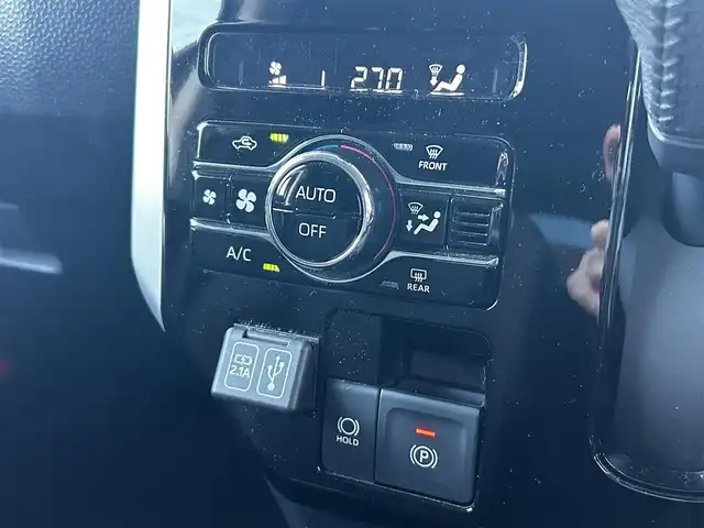 トヨタ ルーミー カスタムG－T 福島県 2021(令3)年 8.5万km ブラックマイカメタリック ワンオーナー/スマートアシスト/・衝突回避支援ブレーキ機能/・車線逸脱警報機能/・ブレーキ制御付誤発信抑制機能/・アダプティブドライビングビーム/・アダプティブクルーズコントロール/・パノラミックヴューモニター/・衝突警報機能/・コーナーセンサー/純正9インチディスプレイオーディオ/【Bluetooth/USB/フルセグTV】/両側パワースライドドア/前席シートヒーター/社外レーダー/ビルトインETC2.0/LEDヘッドライト/・オートライト/・フォグランプ/スマートキー/・プッシュスタート/・スペアキー/革巻きステアリング/・ステアリングリモコン/取扱説明書/新車時保証書