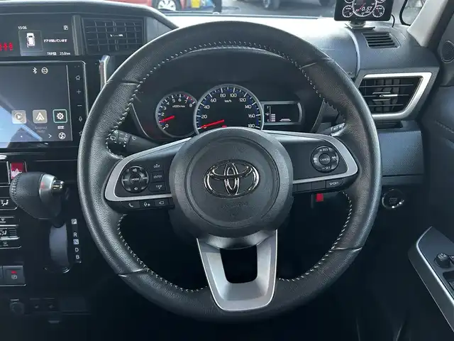 トヨタ ルーミー カスタムG－T 福島県 2021(令3)年 8.5万km ブラックマイカメタリック ワンオーナー/スマートアシスト/・衝突回避支援ブレーキ機能/・車線逸脱警報機能/・ブレーキ制御付誤発信抑制機能/・アダプティブドライビングビーム/・アダプティブクルーズコントロール/・パノラミックヴューモニター/・衝突警報機能/・コーナーセンサー/純正9インチディスプレイオーディオ/【Bluetooth/USB/フルセグTV】/両側パワースライドドア/前席シートヒーター/社外レーダー/ビルトインETC2.0/LEDヘッドライト/・オートライト/・フォグランプ/スマートキー/・プッシュスタート/・スペアキー/革巻きステアリング/・ステアリングリモコン/取扱説明書/新車時保証書