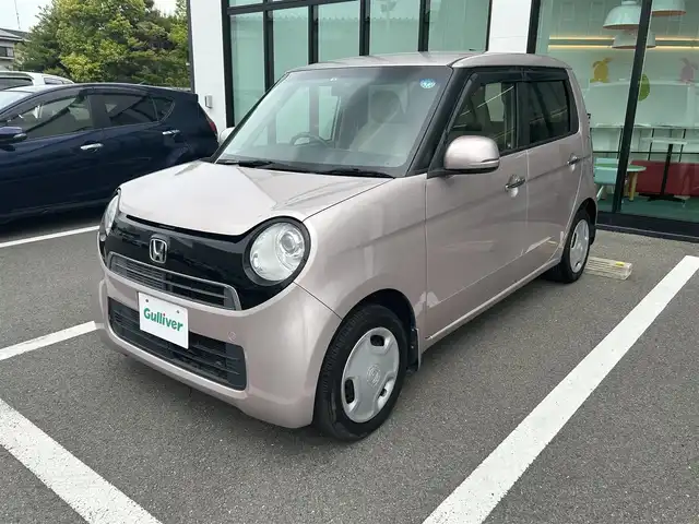 ホンダ Ｎ ＯＮＥ G Lパッケージ 愛媛県 2014(平26)年 6.7万km ピンクゴールドメタリック 登録時走行距離：66485km/メーカーオプション社外ナビ/CD/DVD/ワンセグTV/Bluetooth/バックカメラ/前方ドライブレコーダー/ETC/衝突軽減システム/横滑り防止装置/オートライト/エンジンスタートボタン/スマートキー/純正フロアマット