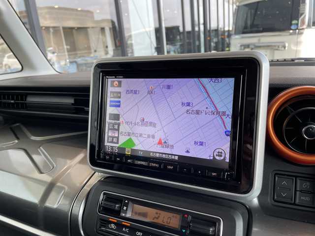 スズキ スペーシア ギア HYBRID XZ 愛知県 2021(令3)年 5.7万km オフブルーメタリック/ガンメタリック2トーンルーフ 純正８型SDナビ/全方位カメラ/両側パワースライドドア/レーダークルーズコントロール/シートヒーター/バックカメラ/ヘッドアップディスプレイ/コーナーセンサー/純正アルミホイール/ルーフレール/LEDヘッドライト/オートマチックハイビーム/ドライブレコーダー/衝突軽減システム/フルセグ/CD/DVD/Bluetooth/ステアリングスイッチ/スマートキー/プッシュスタート