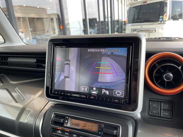 スズキ スペーシア ギア HYBRID XZ 愛知県 2021(令3)年 5.7万km オフブルーメタリック/ガンメタリック2トーンルーフ 純正８型SDナビ/全方位カメラ/両側パワースライドドア/レーダークルーズコントロール/シートヒーター/バックカメラ/ヘッドアップディスプレイ/コーナーセンサー/純正アルミホイール/ルーフレール/LEDヘッドライト/オートマチックハイビーム/ドライブレコーダー/衝突軽減システム/フルセグ/CD/DVD/Bluetooth/ステアリングスイッチ/スマートキー/プッシュスタート