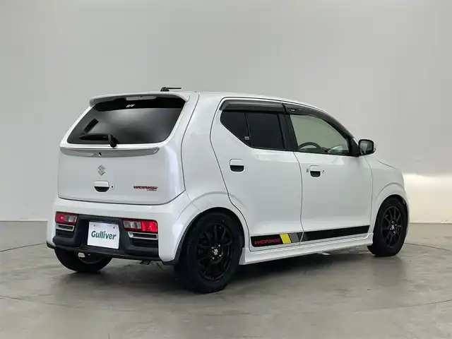 スズキ アルト ワークス 埼玉県 2018(平30)年 4.6万km ピュアホワイトP 衝突軽減ブレーキ/純正SDナビ/バックカメラ/レカロシート/革巻きステアリング/ステアリングリモコン/LEDライト/フォグライト/スマートキー/プッシュスタート