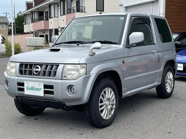 日産 キックス RX 道央・札幌 2009(平21)年 8.2万km クールシルバー ４WD/社外HDDナビ(AM/FM)/ワンセグ（走行中視聴可能）/ドアバイザー/ETC/フォグランプ/ヘッドライトレベライザー/電動格納ミラー/バニティミラー/運転席シートヒーター/積込タイヤ/スペアキー