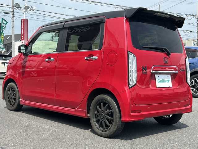 ホンダ Ｎ ＷＧＮ カスタム L ホンダセンシング 長野県 2020(令2)年 4.9万km ミラノレッド .ホンダセンシング　/.ＢＴ　/.Ｂカメ/.クルコン　/.ＥＴＣ　/.純正ＡＷ　/.ＬＥＤライト　/.純正フロアマット　/.純正ナビ　/.スマートキー　/.パーキングアシスト　/.オートライト