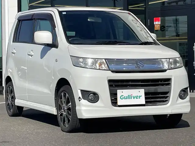 スズキ ワゴンＲ スティングレー X 鹿児島県 2010(平22)年 11.1万km パールホワイト パイオニアナビ/CD/DVD/HIDライト/ETC/プッシュスタート