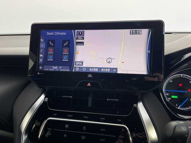 トヨタ ハリアー ハイブリッド Z レザーパッケージ 茨城県 2020(令2)年 7.3万km プレシャスブラックパール 純正ナビ　アラウンドビューモニター　ＪＢＬサウンド　デジタルインナーミラー　衝突被害軽減ブレーキ　ＥＴＣ　ドラレコ　レーンキープ　横滑り防止装置　追従クルコン　シートヒーター　モデリスタエアロ