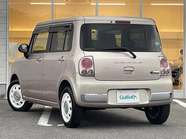 スズキ ラパン ショコラ X 宮崎県 2015(平27)年 4.8万km シャンパンピンクPM 社外SDナビ【MDV-D503】（Bluetooth/CD/DVD/TV）/ETC/プッシュスタート/スマートキー/電動格納ミラー/オートライト/キノセンヘッドランプ/アイドリングストップ/純正フロアマット