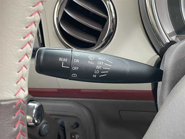 スズキ ラパン ショコラ X 宮崎県 2015(平27)年 4.8万km シャンパンピンクPM 社外SDナビ【MDV-D503】（Bluetooth/CD/DVD/TV）/ETC/プッシュスタート/スマートキー/電動格納ミラー/オートライト/キノセンヘッドランプ/アイドリングストップ/純正フロアマット