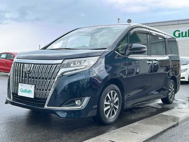 トヨタ エスクァイア Gi プレミアムパッケージ 香川県 2017(平29)年 4.3万km ブラッキッシュアゲハガラスフレーク 純正８インチナビ/CD/DVD/ブルーレイ/サンルーフ/バックカメラ/両側パワースライドドア/ＬＥＤヘッドライト/レーンキープ/オートマチックハイビーム/衝突軽減ブレーキ/ＥＴＣ/アイドリングストップ/クルーズコントロール