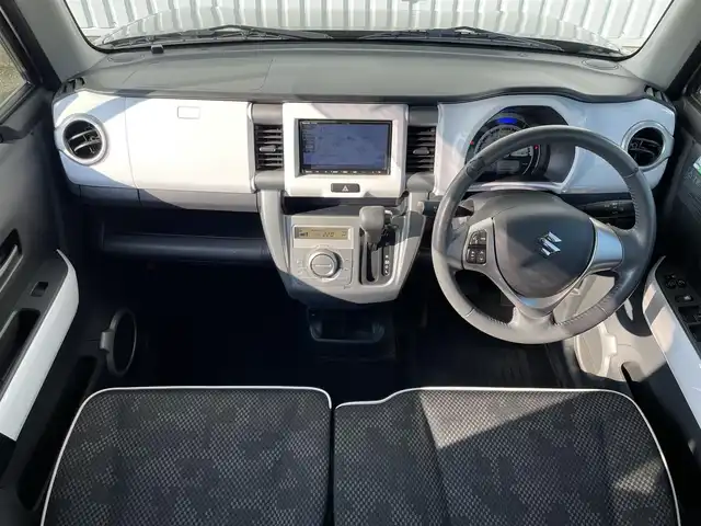 スズキ ハスラー X 福岡県 2018(平30)年 3.5万km スチールシルバーM 社外ナビ(CN-E300D) /CD/ワンセグTV/Bluetooth/バックカメラ /D/N席シートヒーター /レーダーブレーキサポート /アイドリングストップ /純正15インチアルミホイール　/電格ミラー　/オートライト