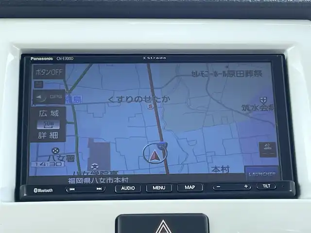 スズキ ハスラー X 福岡県 2018(平30)年 3.5万km スチールシルバーM 社外ナビ(CN-E300D) /CD/ワンセグTV/Bluetooth/バックカメラ /D/N席シートヒーター /レーダーブレーキサポート /アイドリングストップ /純正15インチアルミホイール　/電格ミラー　/オートライト