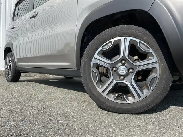 スズキ ハスラー X 福岡県 2018(平30)年 3.5万km スチールシルバーM 社外ナビ(CN-E300D) /CD/ワンセグTV/Bluetooth/バックカメラ /D/N席シートヒーター /レーダーブレーキサポート /アイドリングストップ /純正15インチアルミホイール　/電格ミラー　/オートライト