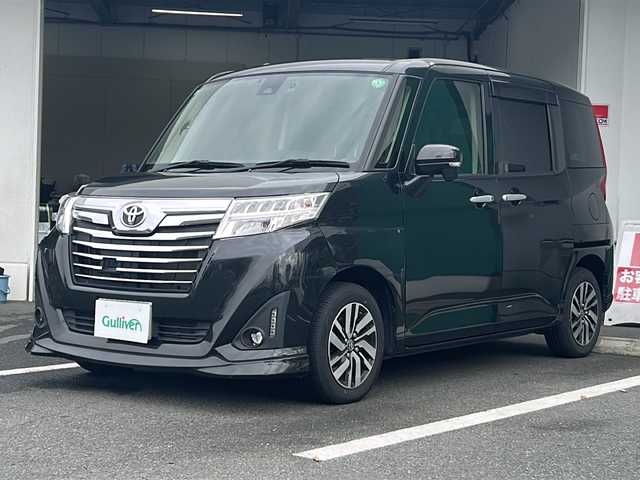 トヨタ ルーミー カスタムG S 京都府 2017(平29)年 13.3万km ブラックマイカメタリック 社外9インチナビ/フルセグ/Bluetooth/衝突軽減装置/両側電動スライドドア/クルーズコントロール/禁煙車/クリアランスソナー/バックカメラ/ETC/LEDヘッドライト/スマートキー/ドライブレコーダー/純正アルミ/電動格納ミラー/プッシュスタート/アイドリングストップ