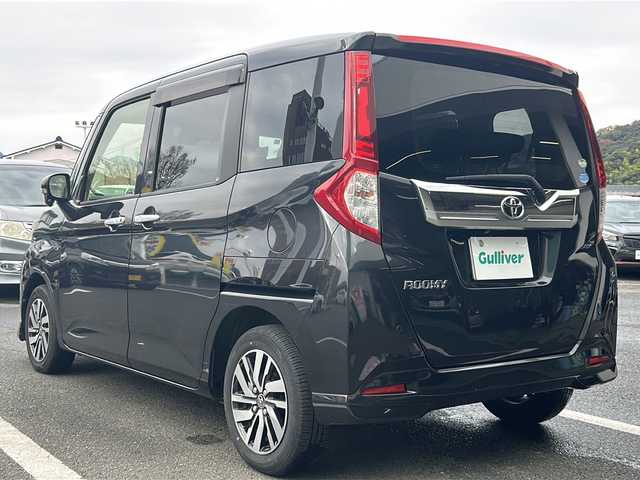 トヨタ ルーミー カスタムG S 京都府 2017(平29)年 13.3万km ブラックマイカメタリック 社外9インチナビ/フルセグ/Bluetooth/衝突軽減装置/両側電動スライドドア/クルーズコントロール/禁煙車/クリアランスソナー/バックカメラ/ETC/LEDヘッドライト/スマートキー/ドライブレコーダー/純正アルミ/電動格納ミラー/プッシュスタート/アイドリングストップ