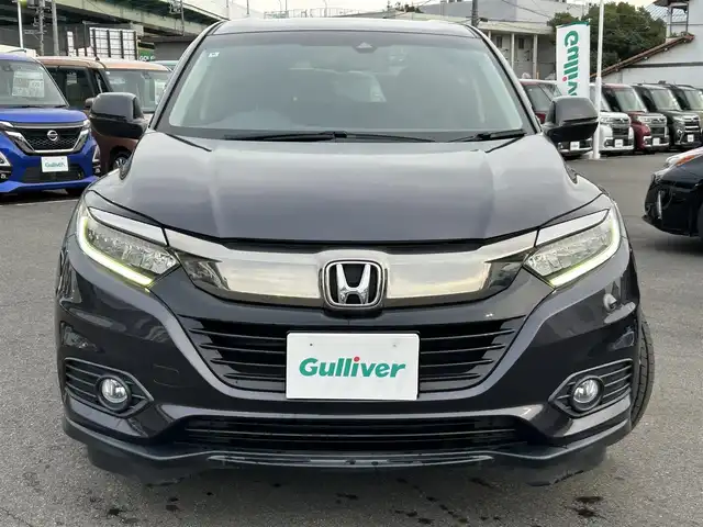 ホンダ ヴェゼル X ホンダセンシング 愛知県 2018(平30)年 2.8万km ルーセブラックM 純正ナビ/フルセグTV/Bluetooth/DVD/CD/AM/FM/USB/AUX/iPod/SD/レーダークルーズコントロール/プリクラッシュセーフティ/レーントレーラーアシスト/横滑り防止機能/ドライブレコーダー（前後）/純正フロアマット/純正16インチAW/LEDヘッドライト/オートライト/ビルトインETC/スマートキー