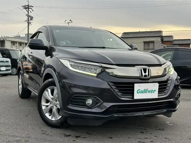 ホンダ ヴェゼル X ホンダセンシング 愛知県 2018(平30)年 2.8万km ルーセブラックM 純正ナビ/フルセグTV/Bluetooth/DVD/CD/AM/FM/USB/AUX/iPod/SD/レーダークルーズコントロール/プリクラッシュセーフティ/レーントレーラーアシスト/横滑り防止機能/ドライブレコーダー（前後）/純正フロアマット/純正16インチAW/LEDヘッドライト/オートライト/ビルトインETC/スマートキー