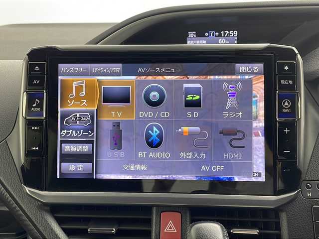 トヨタ ヴォクシー ZS 煌Ⅱ 群馬県 2019(平31)年 5.3万km ブラック 雹害車　アルパイン１１型ナビ　アルパイン１０．１型後席モニター　バックカメラ　ドラレコ　ＥＴＣ　クルーズコントロール　両側電動スライドドア　衝突被害軽減ブレーキ　ＬＥＤライト　オートハイビーム　禁煙車