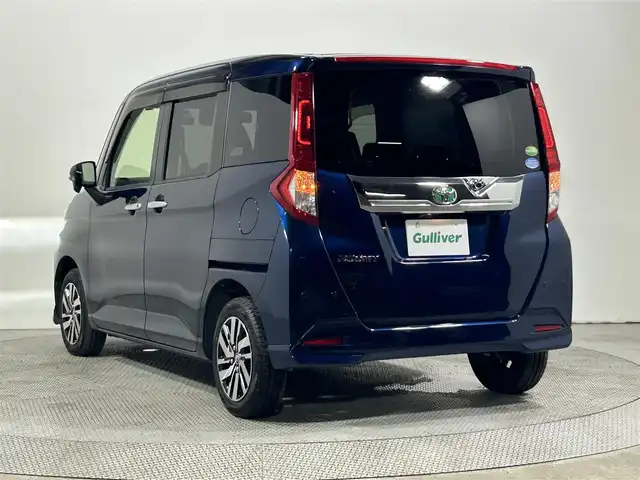 トヨタ ルーミー カスタムG 大阪府 2019(令1)年 3.3万km レーザーブルークリスタルシャイン 純正大型ナビTV (CD/DVD/Bluetooth)/両側電動 /ドラレコ /Bカメラ/コーナーセンサー　/ＬＥＤヘッドライト　/純正アルミホイール　/オートエアコン　/オートライト　/フォグランプ　/スペアキー