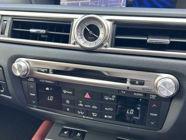 レクサス ＧＳ 450h Fスポーツ 福島県 2012(平24)年 1.5万km ホワイトパールクリスタルシャイン ワンオーナー/純正メーカーナビ/　【フルセグ/CD/DVD/BT】/横滑り防止装置/クルーズコントロール/バックカメラ/ビルトインETC/自動防眩ミラー/DRIVEMODE切替/EVMODE/SNOWMODE/前席パワーシート/D席メモリーシート/前席シートヒーター/前席エアシート/レザーシート/革巻きステアリング/ステアリングリモコン/パドルシフト/電動パーキング/ブレーキホールド/MTモード付AT/プッシュスタート/スマートキー/カードキー/LEDヘッドライト/オートライト/フォグランプ/ヘッドライトウォッシャー/電動格納ミラー/ヒーテッドドアミラー/ウィンカーミラー/純正フロアマット/スペアキー/純正エンジンスターター/AW付冬タイヤ積込/235/40/R19/2011年/山6mm