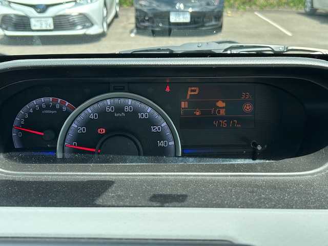 マツダ フレア ハイブリッド XG 静岡県 2017(平29)年 4.8万km ブルーイッシュブラックパール3 ワンオーナー/HUD/社外オーディオ/純正フロアマット/ETC/シートヒーター（運転席）/純正ドライブレコーダー/スマートキー/プッシュスタート/アイドリングストップ/オートライト/衝突軽減ブレーキ/保証書/取扱説明書