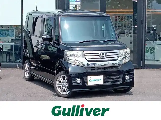 ホンダ Ｎ ＢＯＸ カスタム G Lパッケージ 福井県 2012(平24)年 10.2万km クリスタルブラックパール ４WD/純正14インチAW/両側パワースライドドア/キセノンヘッドライト/Fフォグ/ETC/パイオニア7インチメモリナビ/フルセグテレビ/横滑り防止装置/盗難防止装置/ダブルエアバッグ/アイドリングストップ/純正フロアマット/スマートキー