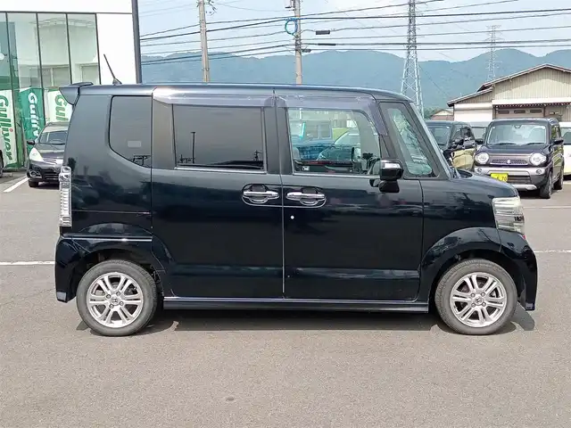 ホンダ Ｎ ＢＯＸ カスタム G Lパッケージ 福井県 2012(平24)年 10.2万km クリスタルブラックパール ４WD/純正14インチAW/両側パワースライドドア/キセノンヘッドライト/Fフォグ/ETC/パイオニア7インチメモリナビ/フルセグテレビ/横滑り防止装置/盗難防止装置/ダブルエアバッグ/アイドリングストップ/純正フロアマット/スマートキー