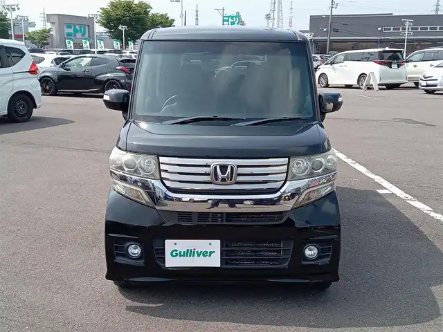 ホンダ Ｎ ＢＯＸ カスタム G Lパッケージ 福井県 2012(平24)年 10.2万km クリスタルブラックパール ４WD/純正14インチAW/両側パワースライドドア/キセノンヘッドライト/Fフォグ/ETC/パイオニア7インチメモリナビ/フルセグテレビ/横滑り防止装置/盗難防止装置/ダブルエアバッグ/アイドリングストップ/純正フロアマット/スマートキー