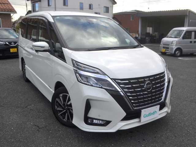 日産 セレナ ハイウェイスター V 宮城県 2021(令3)年 3.2万km ブリリアントホワイトパール /　1オーナー/　純正メモリーナビ/　フルセグTV/　Bluetooth/　全方位モニター/　ETC/　前後ドライブレコーダー/　純正エンジンスターター/　両側電動スライドドア/　LEDヘッドライト/　LEDフォグランプ/　プロパイロット/　エマージェンシーブレーキ/　インテリジェントLI/　ブラインドスポットモニター/　クルーズコントロール/　純正16インチAW/　フロアマット/　ドアバイザー/　スマートキー2個/