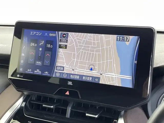 トヨタ ハリアー Z 福井県 2021(令3)年 7.7万km プレシャスブラックパール ＪＢＬオプションサウンド/純正メモリナビ/（ＡＭ／ＦＭ／ＢＴ／ＵＳＢ／ＴＶ／ＡＵＸ）/パワーバックドア/内装ブラウンレザー/パワーシート/純正ビルトインＥＴＣ/純正アルミホイール/純正フロアマット/純正LEDヘッドライト/トヨタセーフティセンス