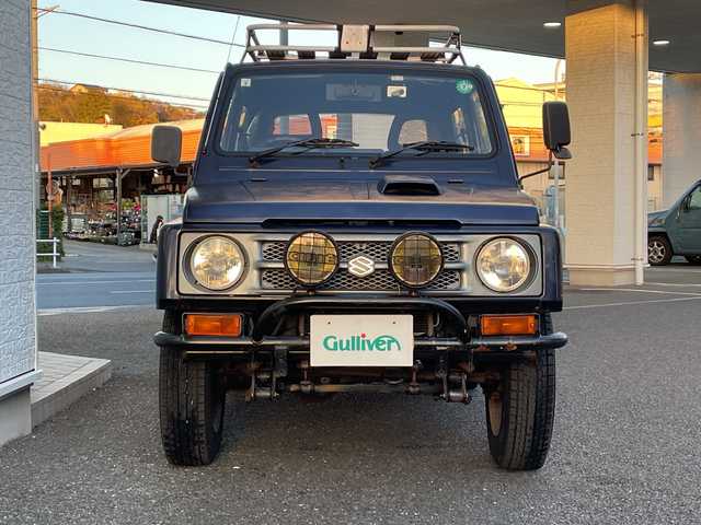 スズキ ジムニー HC 神奈川県 1993(平5)年 14.7万km 紺 4WD/ETC/ドライブレコーダー(前方)/スペアキー/純正フロアマット/社外AW/ルーフキャリア有