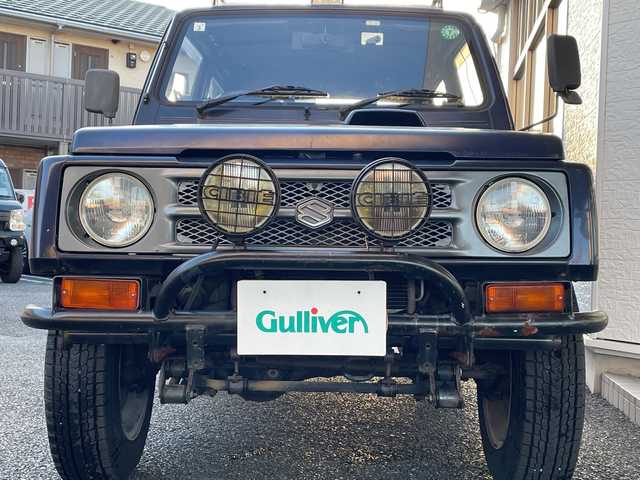 スズキ ジムニー HC 神奈川県 1993(平5)年 14.7万km 紺 4WD/ETC/ドライブレコーダー(前方)/スペアキー/純正フロアマット/社外AW/ルーフキャリア有