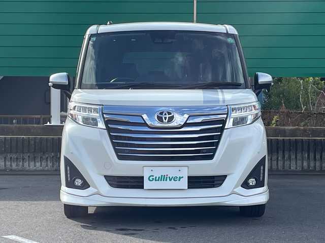 トヨタ ルーミー カスタムG 茨城県 2019(令1)年 5.3万km パールホワイトⅢ 純正9型ナビ/Bluetooth/フルセグTV/バックカメラ/両側パワースライドドア/クリアランスソナー/アイドリングストップ/横滑り防止装置/衝突軽減システム/クルーズコントロール/ドライブレコーダー/ビルトインETC2.0/オートライト/オートマチックハイビーム/LEDヘッドライト/コーナーセンサー/純正15インチアルミホイール/純正フロアマット/ウォークスルー/スマートキー/プッシュスタート