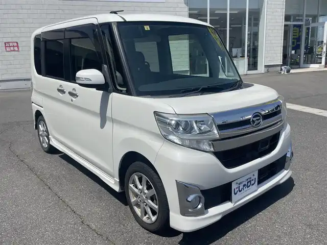 ダイハツ タント カスタム X SA 岡山県 2014(平26)年 8.7万km パールホワイトⅢ (株)IDOMが運営する【じしゃロン岡山店】の自社ローン専用車両になります。こちらは現金またはオートローンご利用時の価格です。自社ローンご希望の方は別途その旨お申付け下さい/メーカー7インチナビ/Bluetooth/バックカメラ/ETC/前方ドライブレコーダー/片側パワースライドドア