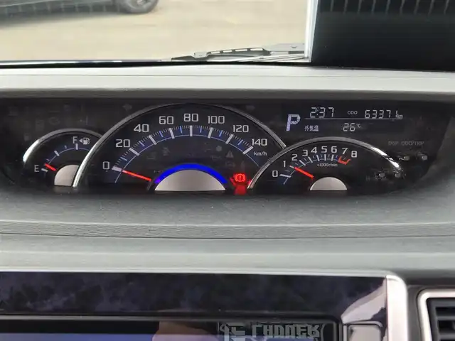 ダイハツ タント カスタム RS トップED SAⅡ 鹿児島県 2016(平28)年 6.4万km ディープブルークリスタルマイカ 純正後席フリップダウンモニター　/ビルトインＥＴＣ　/両側パワースライドドア　/バックカメラ　/純正ＳＤナビ（ＮＳＺＮ－Ｘ６６Ｄ－Ｔ３）　/Ｂｌｕｅｔｏｏｔｈオーディオ　/ハーフレザーシート　/コーナーセンサー/プッシュスタート/スマートキー/BALMINUMアルミホイール(14インチ)/横滑り防止装置/衝突被害軽減システム/ターボ車/ワンオーナー/エアバッグ(W＋サイド)