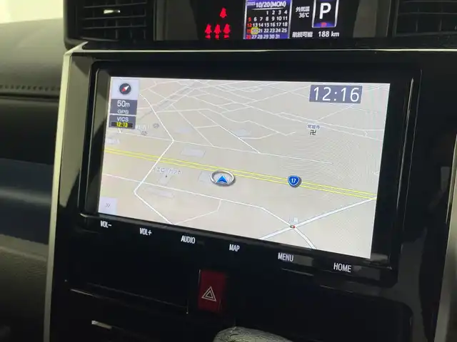 トヨタ ルーミー カスタムG 群馬県 2020(令2)年 7.9万km ブラックマイカメタリック 純正９型ナビ　バックカメラ　シートヒーター　両側電動スライドドア　衝突被害軽減ブレーキ　クルーズコントロール　ビルトインＥＴＣ　ドラレコ　ＬＥＤライト　オートハイビーム　スマートキー
