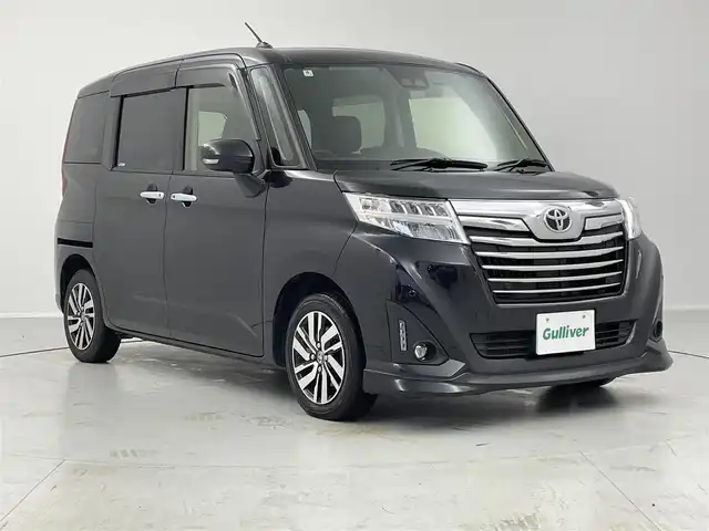トヨタ ルーミー カスタムG 茨城県 2020(令2)年 7.9万km ブラックマイカメタリック 純正９型ナビ　フルセグＴＶ　バックモニター　シートヒーター　両側電動スライドドア　衝突軽減ブレーキ　クルコン　ビルトインＥＴＣ　ドライブレコーダー　ＬＥＤライト　オートハイビーム　スマートキー　禁煙車