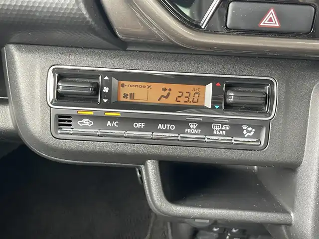 スズキ ハスラー Jスタイル Ⅱ ターボ 千葉県 2023(令5)年 3.3万km クールカーキパールメタリック/ソフトベージュメタリック ターボ車/9インチ純正メモリナビ（BT／CD／USB／TV）/フルセグテレビ（走行中視聴可）/追従式クルーズコントロール/社外ビルトインETC/社外前後ドライブレコーダー/コーナーセンサー（後ろのみ）/全方位／サイドバックカメラ/デジタルインナーミラー/AppleCarPlay／AndroidAuto/衝突軽減システム/横滑り防止装置/オートライト/純正アルミホイール/パドルシフト/前席シートヒーター/シートリフター/ステアリングスイッチ/電動格納ミラー/プッシュスタート/LEDヘッドライト/ドアバイザー