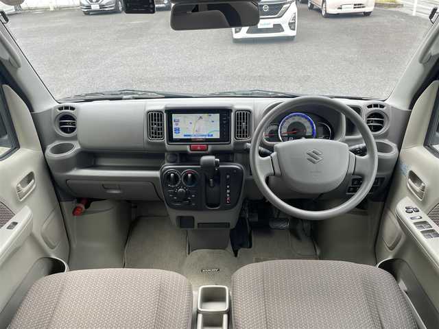 スズキ エブリイ JOINターボ 千葉県 2021(令3)年 2.7万km ブルーイッシュブラックパール3 ベットキット/車中泊/純正SDナビ【AVN-LS01W】/ワンセグTV/DVD/CD/Bluetooth/前方ドラレコ【TZ-D201】/衝突軽減ブレーキ/レーンキープアシスト/クリアランスソナー後方/ETC/キーレスキー/ドアバイザー/荷室収納棚装着/保証書/取扱説明書