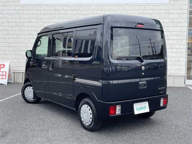 スズキ エブリイ JOINターボ 千葉県 2021(令3)年 2.7万km ブルーイッシュブラックパール3 ベットキット/車中泊/純正SDナビ【AVN-LS01W】/ワンセグTV/DVD/CD/Bluetooth/前方ドラレコ【TZ-D201】/衝突軽減ブレーキ/レーンキープアシスト/クリアランスソナー後方/ETC/キーレスキー/ドアバイザー/荷室収納棚装着/保証書/取扱説明書