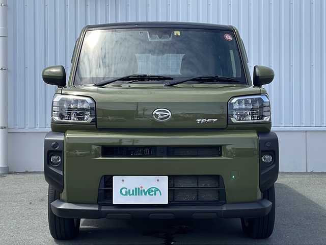 ダイハツ タフト G 三重県 2022(令4)年 3.5万km フォレストカーキメタリック 社外ＳＤナビ　ワンセグＴＶ　ＣＤ　Ｂｌｕｅｔｏｏｔｈ　バックカメラ　ＥＴＣ　ガラスルーフ　衝突被害軽減ブレーキ　前席シートヒーター　コーナーセンサー　ＬＥＤライト　フォグランプ　スマートキー　純正アルミ　オートホールド　オートライト　ステアリングリモコン　電動格納ミラー　ドアバイザー