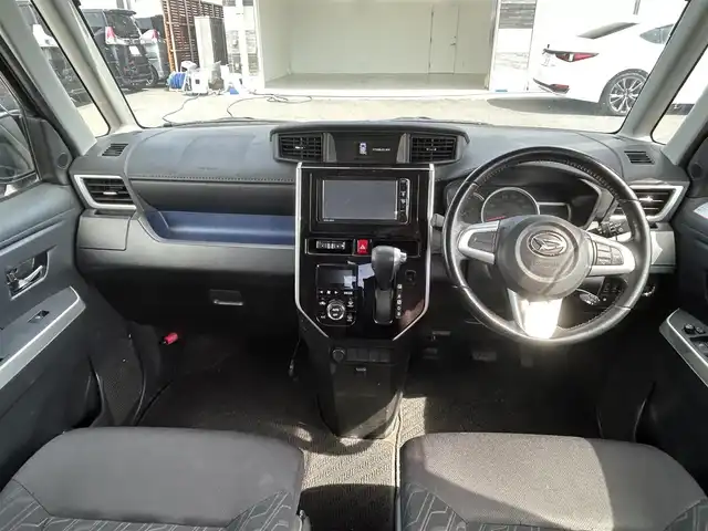 ダイハツ トール カスタムG ターボ SAⅡ 茨城県 2017(平29)年 13.4万km レーザーブルークリスタルシャイン 純正ナビ（NMZK-W67D）/・Bluetooth/アイドリングストップ/スマートキー/クルーズコントロール/ワンセグテレビ/純正フロアマット/両側パワースライドドア