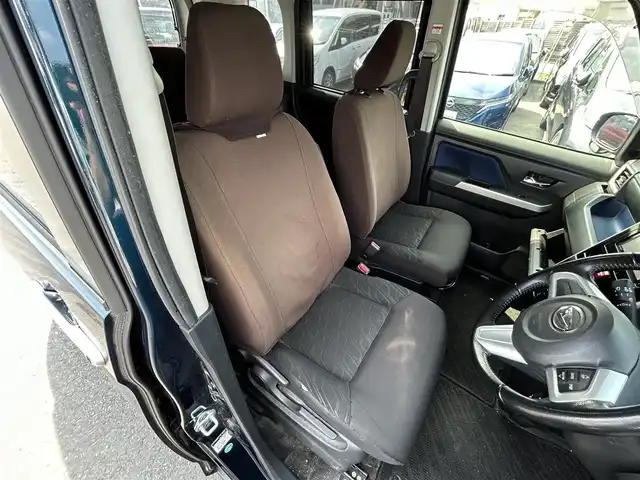 ダイハツ トール カスタムG ターボ SAⅡ 茨城県 2017(平29)年 13.4万km レーザーブルークリスタルシャイン 純正ナビ（NMZK-W67D）/・Bluetooth/アイドリングストップ/スマートキー/クルーズコントロール/ワンセグテレビ/純正フロアマット/両側パワースライドドア