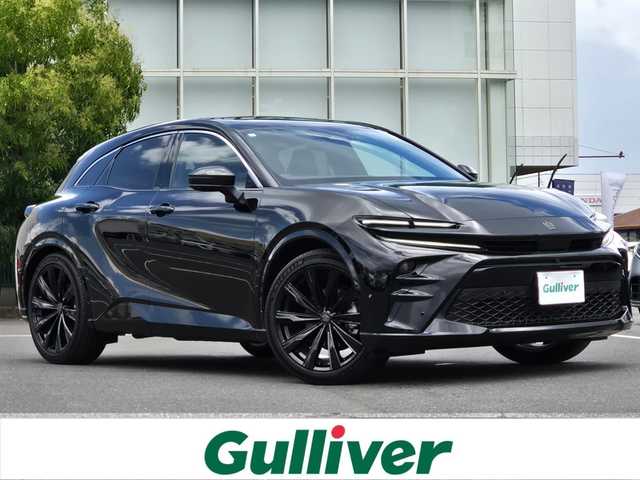 トヨタ クラウン スポーツ Z 鹿児島県 2024(令6)年 1.3万km ブラック レーダークルーズコントロール　/ビルトインＥＴＣ２．０　/ヘッドアップディスプレイ　/ガラスルーフ　/パノラミックビューモニター　/パーキングアシスト　/トヨタチームメイト　/デジタルインナーミラー/D+N席シートヒーター/エアシート/D+N席パワーシート/パワーバックドア/シートメモリー/ワイヤレス充電/プロアクティブドライビングアシスト/アドアンストドライブ(渋滞時支援)/アドバンストパーク(リモート付)/ブラインドスポットモニター/安心降車アシスト(SEA)/後方車両車両接近通知/追突防止サポート機能/前後純正ドライブレコーダー/純正アルミホイール(21インチ)/前後コーナーセンサー/Bluetoothオーディオ/フルセグテレビ/横滑り防止装置/レーンキープアシスト/プッシュスタート/スマートキー