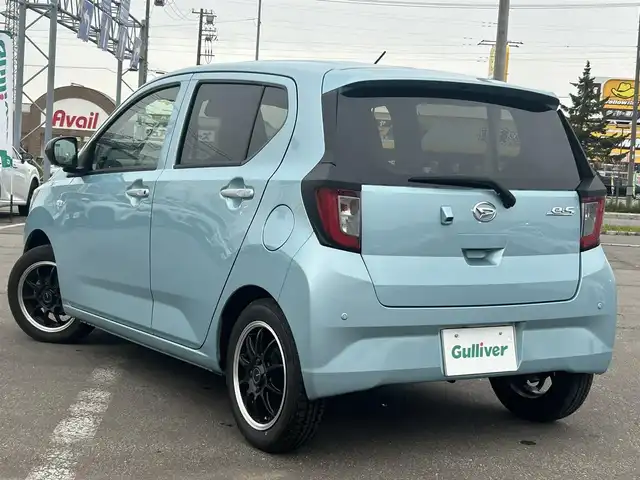 ダイハツ ミラ イース G リミテッド SAⅢ 道南・函館 2023(令5)年 2.9万km スカイブルーメタリック ／社外ナビ/／フルセグＴＶ/／冬タイヤ積込/／純正エンジンスターター/／バックカメラ/／衝突軽減システム/／コーナーセンサー前後/／横滑り防止装置/／オートマチックハイビーム/／シートヒーター/／スペアキー/／ワンオーナー