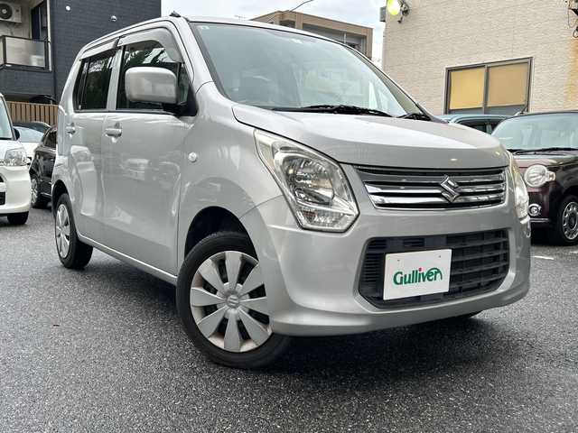 スズキ ワゴンＲ FX 福岡県 2013(平25)年 9.8万km シルキーシルバーメタリック 純正フロアマット/アイドリングストップ