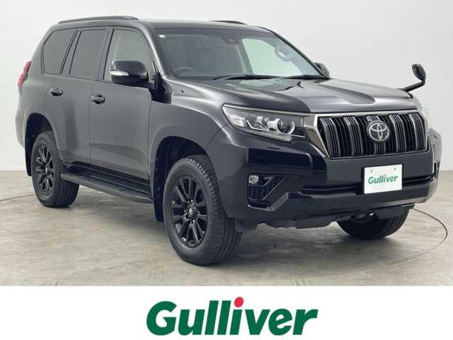 トヨタ ランドクルーザー プラド TX Lパッケージ ブラックED 大分県 2020(令2)年 3.4万km ブラック 4WD/トヨタセーフティセンス/　・プリクラッシュセーフティ/　・レーンディパーチャーアラート/　・オートマチックハイビーム/　・レーダークルーズコントロール/　・ロードサインアシスト/ムーンルーフ/社外メモリナビ/（CD/DVD/Bt/フルセグTV）/バックカメラ/LEDオートライト/フォグランプ/レザーシート/パワーシート/シートヒーター/エアシート/純正18インチアルミホイール/ルーフレール/アイドリングストップ/スマートキー/ビルトインETC2/保証書・取扱説明書/スペアキー