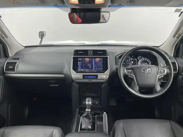 トヨタ ランドクルーザー プラド TX Lパッケージ ブラックED 大分県 2020(令2)年 3.4万km ブラック 4WD/トヨタセーフティセンス/　・プリクラッシュセーフティ/　・レーンディパーチャーアラート/　・オートマチックハイビーム/　・レーダークルーズコントロール/　・ロードサインアシスト/ムーンルーフ/社外メモリナビ/（CD/DVD/Bt/フルセグTV）/バックカメラ/LEDオートライト/フォグランプ/レザーシート/パワーシート/シートヒーター/エアシート/純正18インチアルミホイール/ルーフレール/アイドリングストップ/スマートキー/ビルトインETC2/保証書・取扱説明書/スペアキー