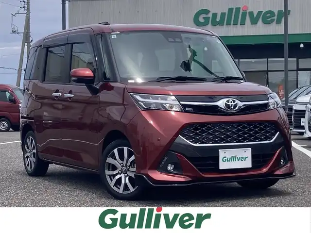 トヨタ タンク カスタムG－T 島根県 2019(令1)年 2.7万km ファイアークォーツレッドM ワンオーナー /ディーラーSDナビ(CD/DVD/BT/フルセグ)/バックカメラ/プリクラッシュセーフティー/レーントレーシングアシスト/オートハイビーム/クルーズコントロール/オートライト/前席シートヒーター /両側パワースライドドア /前後ドライブレコーダー/LEDヘッドライト/純正ドアバイザー